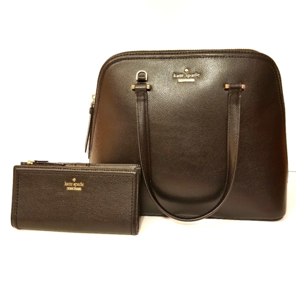 Kate Spade Medium Dome Satchel Braylon Wallet Set